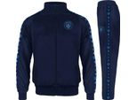 Manchester City Fc - Tuta Da Ginnastica Da Uomo, Con Collante GF1297 (3XL) (Blu Marino Scuro)