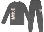 Manchester United Fc - Pigiama Con Pantaloni Lunghi Per Ragazzi GF1299 (146-152) (Grigio)