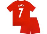 Arsenal Fc - Pigiama Con Pantaloncini "Saka 7"" Per Bambino GF1286 (146) (Rosso)"