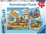 Ravensburger 9226 Puzzle Grandi Veicoli Da Costruzione 3 X 49 Pezzi 9226