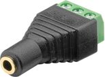 Goobay Morsettiera 3 Pin A Jack 3,5 Mm Presa 3 Pin Stereo (Bulk)