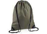 Bagbase BG10 | Borsa Da Palestra Premium Gymsac | 33 X 45 Cm - Colore: Verde Oliva - Dimensioni: 33 X 45 Cm