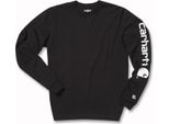 Carhartt Maniche Lunghe EK231, Colore:Nero, Taglia:M
