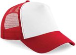 Trucker Retro Cap Beechfield Snapback Cap 5-Panel Vari Colori Colori (Classico Rosso/Bianco)