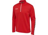 Hummel Authentic Felpa Mezza Zip Kinder True Red 116