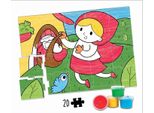 Educa Cappuccetto Rosso Puzzle Da Colorare 20 Pezzi Con Colori