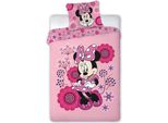 Disney Minnie Mouse Bettbezug Fiori - 140 X 200 Cm - Poliestere