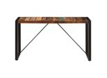 Vidaxl Tavolo Da Pranzo 140X70X75 Cm In Legno Massiccio Antico