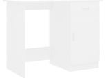 Scrivania Bianca 100×50×76 Cm In Materiale Ligneo