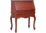 Syfax™ Scrittoio Marrone 78X42X103 Cm In Legno Massello Di Mogano