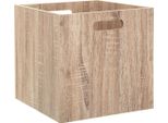 5Five Simply Smart Cestino Portaoggetti Mix N Modul Effetto Rovere, Mdf, Marrone, 31 X 31 Cm, 160403D