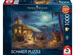 Schmidt Spiele 59676 Thomas Kinkade Animal, Spirit, Jesus' Birth, Puzzle Da 1.000 Pezzi, Colorato