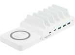 Delock Usb + Kabelloses LadegeräT 2Xusb-C Pd + 3Xusb-A 110 W