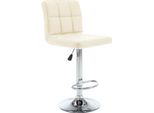 Vidaxl Sgabello Da Bar 2 Pz. Similcuoio Crema