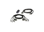 Set Di Cavi Kvm Protetti Aten 3 M Usb DVI-D Dual Link Dual Display