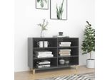 Vidaxl Credenza Grigio Lucido 103,5X35X70 Cm Materiale A Base Di Legno
