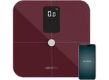 Cecotec Surface Precision 10400 Smart Healthy Vision Garnet Bilancia Pesapersone Intelligente 15 Parametri Borgogna