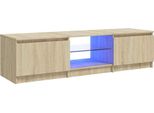 Mobile Tv Con Luci Led Rovere Sonoma 140X40X35,5 Cm