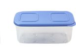 Tupperware Frigorifero Clear Mates 460 Ml Blu Chiaro Contenitore A Torre Per La Freschezza + Tampone Di Pulizia