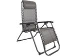 Sedia Reclinabile Comfort Pieghevole E Regolabile Per Giardino, Campeggio, Balcone E Terrazza