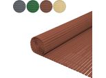 Jiubiaz Schermo Privacy Stuoia Schermo Privacy In Pvc Giardino Privacy Recinzione Balcone Recinzione Frangivento Balcone Pannellatura Marrone 160X500Cm