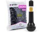 100X TR414 Valvole In Gomma, A Scatto, Per Pneumatici Tubeless, Epdm Ottone