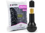 100X TR413 Valvole In Gomma, A Scatto, Per Pneumatici Tubeless, Epdm Ottone