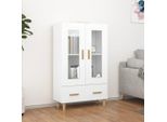 Vidaxl Credenza Bianca 70X31X115 Cm Materiale A Base Di Legno