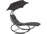 Linder Exclusiv Sdraio Da Giardino Con Ombrellone Grigio