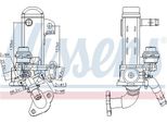 Nissens 989461 Radiatore Egr Per Nissan NP300 Navara Pickup (D40) Ricircolo Dei Gas Di Scarico