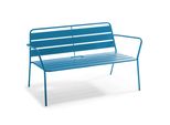 Divano Da Giardino In Metallo Blu Pacifico - Oviala Palavas