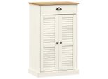Vidaxl Scarpiera Vigo 60X35X96 Cm Pino Massiccio Bianco