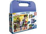 Educa - Valigia Di Spidey - Set Di 4 Puzzle Progressivi Per Bambini Da 6 A 16 Pezzi. Dimensioni Approssimative: 16 X 16 Cm. +3 Anni (19580) Educa