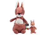 Canguro Di Peluche, Madre E Figlio, Terracotta