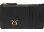 Pinko Pelle Portacarte Airone Cardholder Black - Antique Gold Nero
