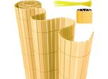 Tolletour Recinzione Privacy In Pvc Schermo Privacy Per Giardino Schermo Privacy Frangivento Per Balcone E Terrazza, Bambù 180X400Cm