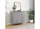 Vidaxl Credenze 2 Pz. Grigio Sonoma 40X35X70 Cm Materiale A Base Di Legno