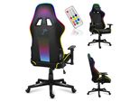 Huzaro Force 6.3 Rgb Mesh | Illuminazione Led Sedia Da Gioco Sedia Da Ufficio | Capacità Di Carico 130 Kg | Poggiatesta Cuscino Lombare Schienale Regolabile | Nero