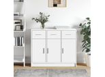 Vidaxl Credenza Bianca 91X28X75 Cm Materiale A Base Di Legno