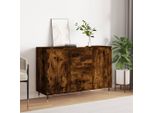 Vidaxl Credenza In Rovere Fumé 101,5X35X70 Cm Materiale A Base Di Legno