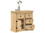 Vidaxl Credenza 80X40X75 Cm In Legno Di Pino Massiccio