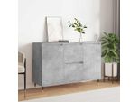Vidaxl Credenza Grigio Cemento 101,5X35X70 Cm Materiale A Base Di Legno