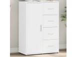 Vidaxl Credenza Bianca 60X31X84 Cm Materiale A Base Di Legno