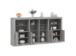 Maison Exclusive - Credenza Con Luci Led Grigio Sonoma 202X37X100 Cm