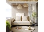 Flieks Dondolo Da Giardino In Rattan Per 2 Persone, Dondolo Da Esterno, Dondolo Hollywood Con Cuscini, Dondolo Da Balcone Per Interni Fino A 320Kg