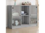 Vidaxl Credenza Grigio Sonoma 102X37X75,5 Cm Materiale In Legno