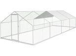 Recinto Per Polli Ruspanti Yakimz 3X8X2M - Pollaio In Metallo 24 M² Con Porta E Serratura