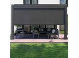 Pergola Bioclimatica Motorizzata Con Illuminazione 3X4M E 1 Tenda - Oviala Thebes
