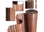 Hengda Pvc Privacy Screen Schermo Privacy Per Recinzione Balcone Marrone 90X300Cm Stabile Forma A W
