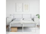Maison Exclusive - Comodini 2 Pz. Bianco 36X39X68 Cm Acciaio